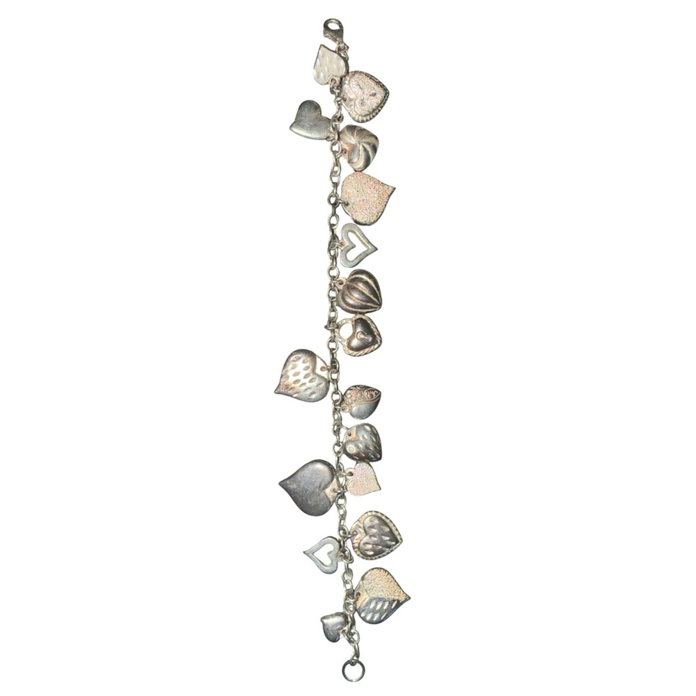 JCM Mauritius 925 Heart Charm bracelet
